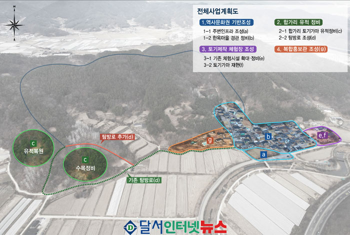 총사업비 133억 원 규모 고령군 쌍림면 합가리 일원 토기가마유적 정비