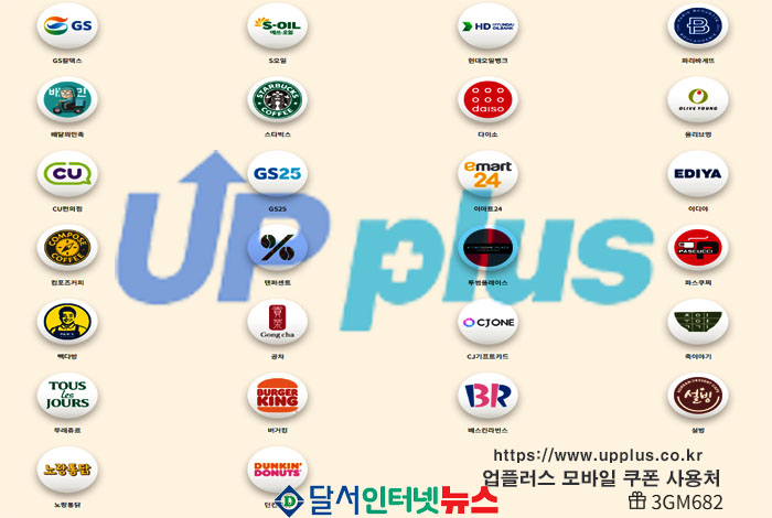 '업플러스' 모바일 쿠폰으로 10% 혜택 누리기! 주유부터 생활쇼핑까지!